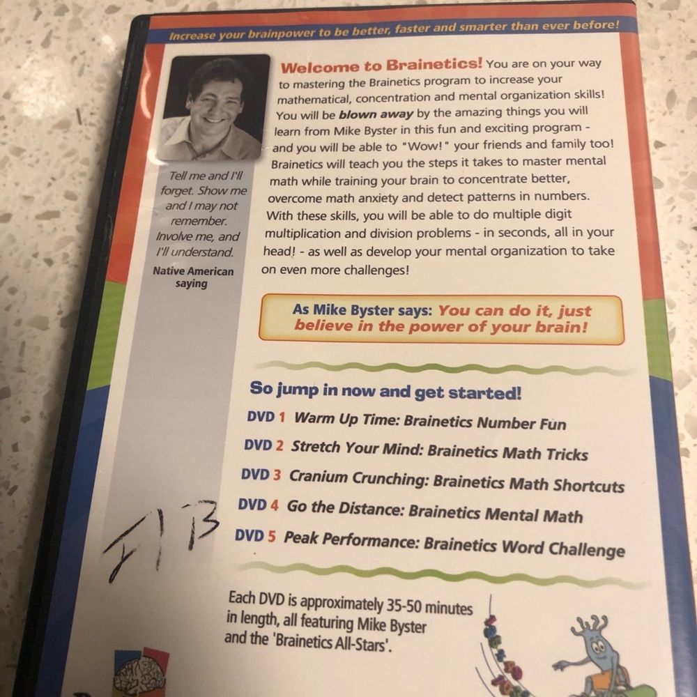 Brainetics Math Memory System Complete 5 DVD - Picture 2 of 11